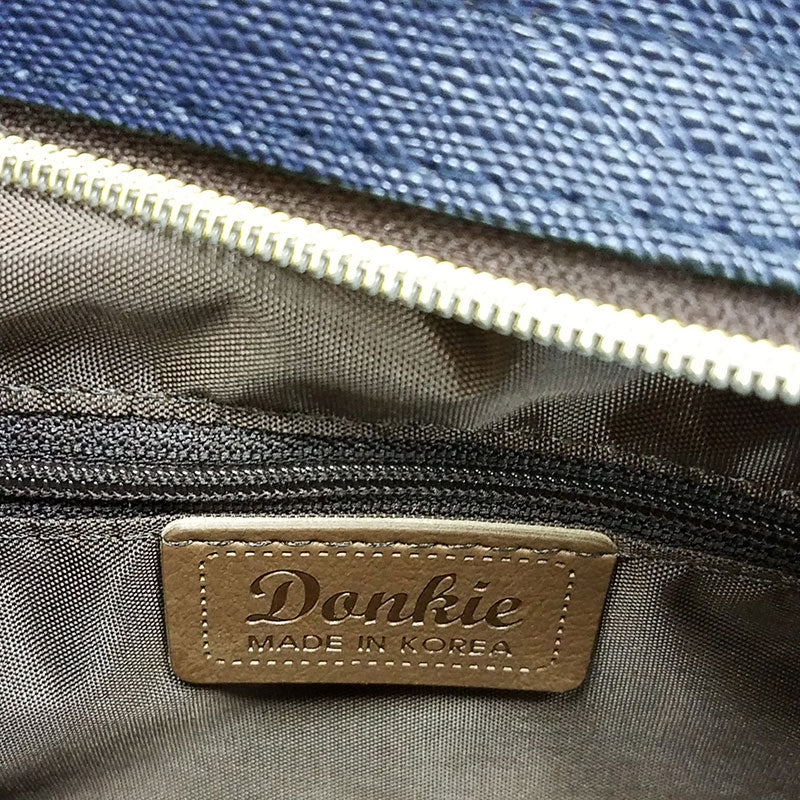 韓國製Donkie 女士單肩包 海軍藍 x 白色小手袋