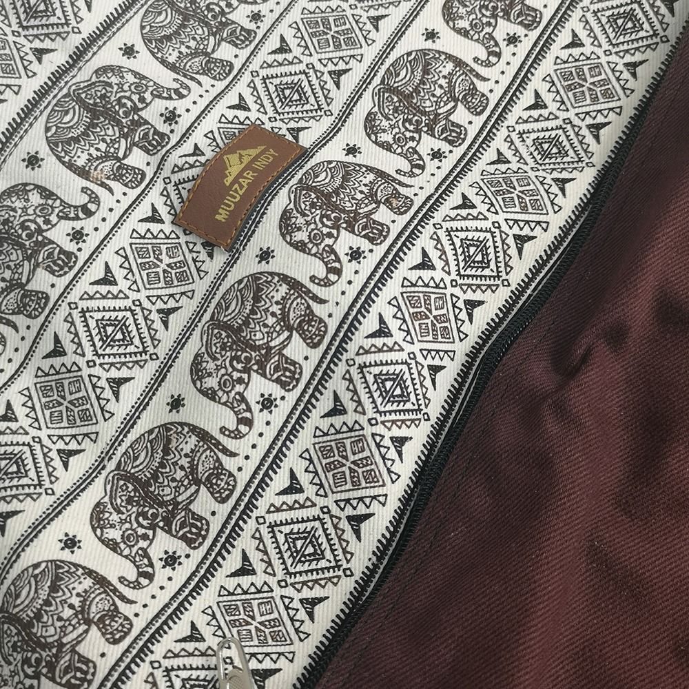 泰國Muuzar Indy帆布小象幾何圖案背包(限量款)